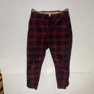 Unbranded Men's Red and Burgundy Trousers
